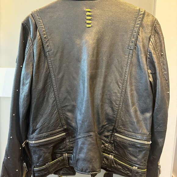 Mauritius Leather distressed moto Jacket “Jayn” - Picture 7 of 7